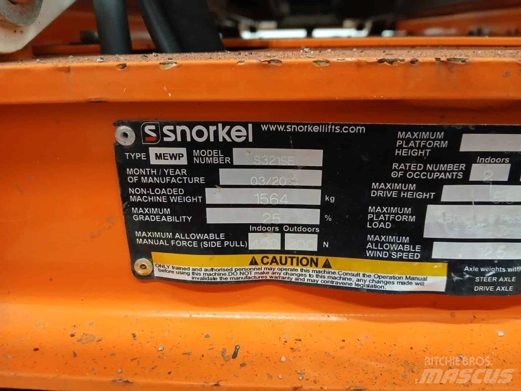 Snorkel S 3219 E シザースリフト