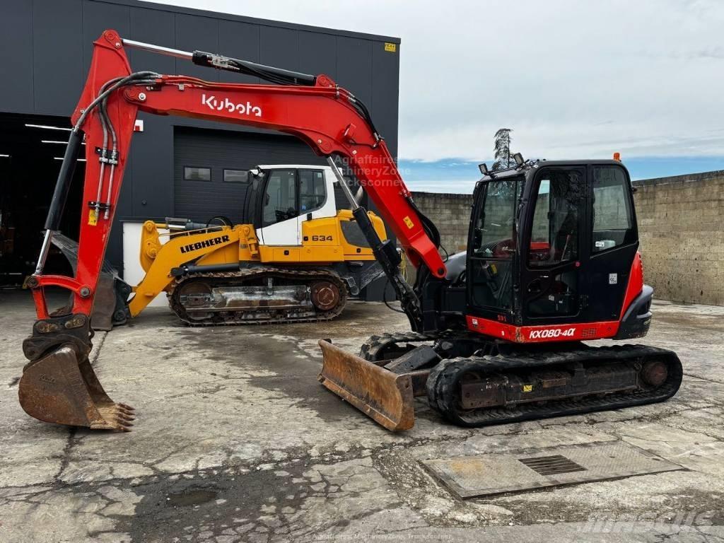 Kubota KX 080-4 中型油圧ショベル 7ｔ-12ｔ（ユンボ・パワーショベル・バックホー）