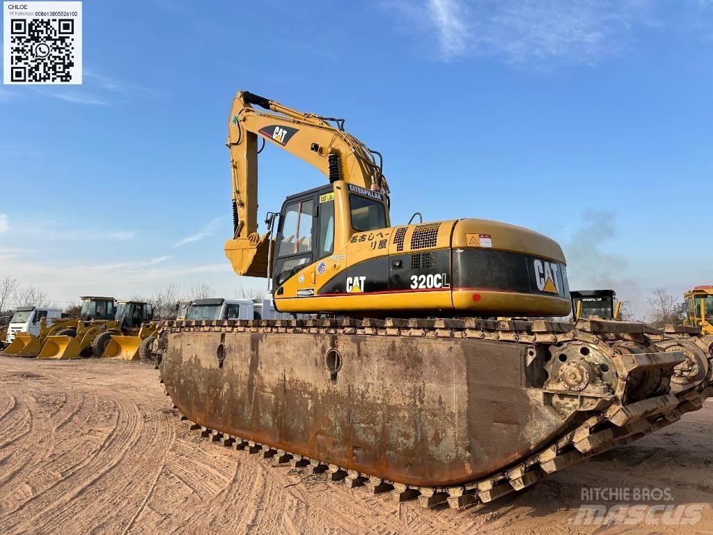 CAT 320 C L 水陸両用油圧ショベル、ユンボ