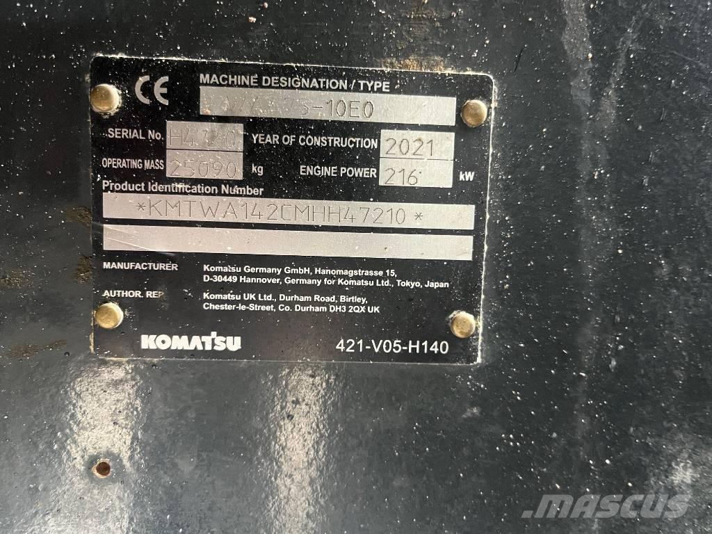 Komatsu WA475-10E0 ホイールローダー・タイヤショベル