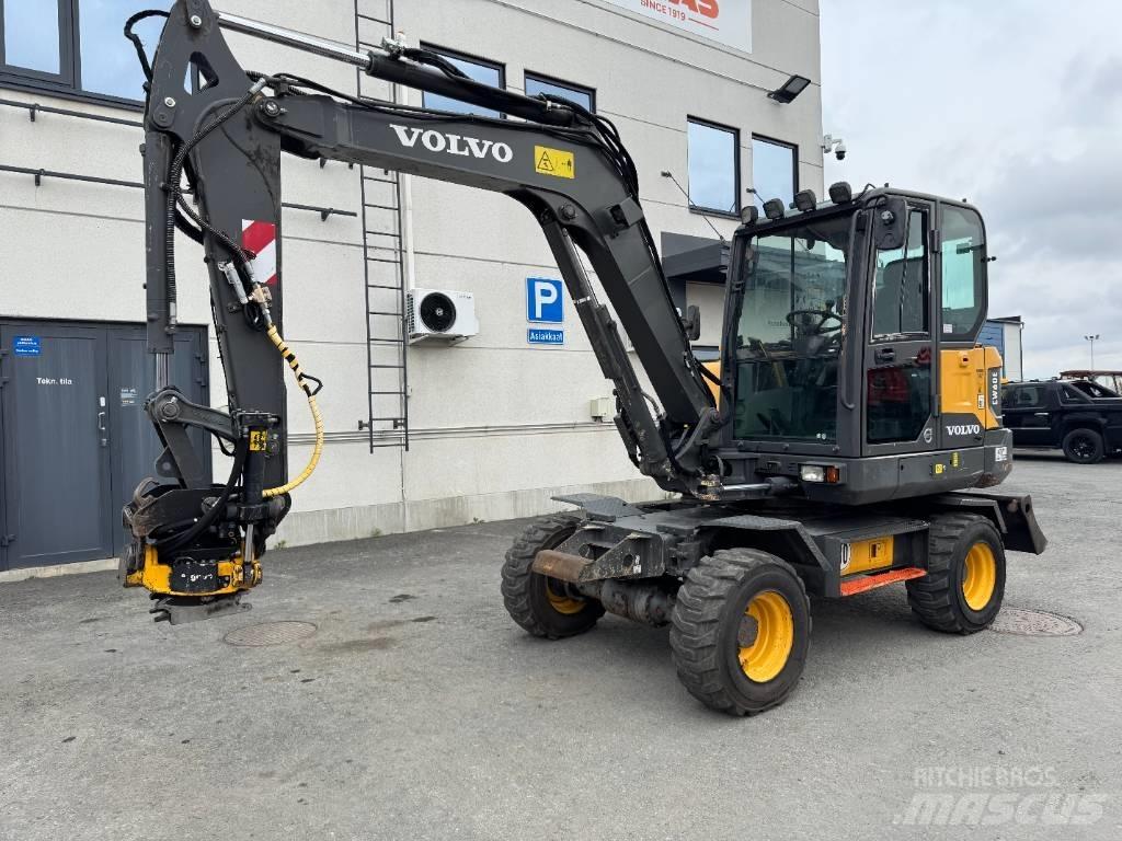 Volvo EW 60 E ホイール式油圧ショベル（パワーショベル・ユンボ・バックホー）
