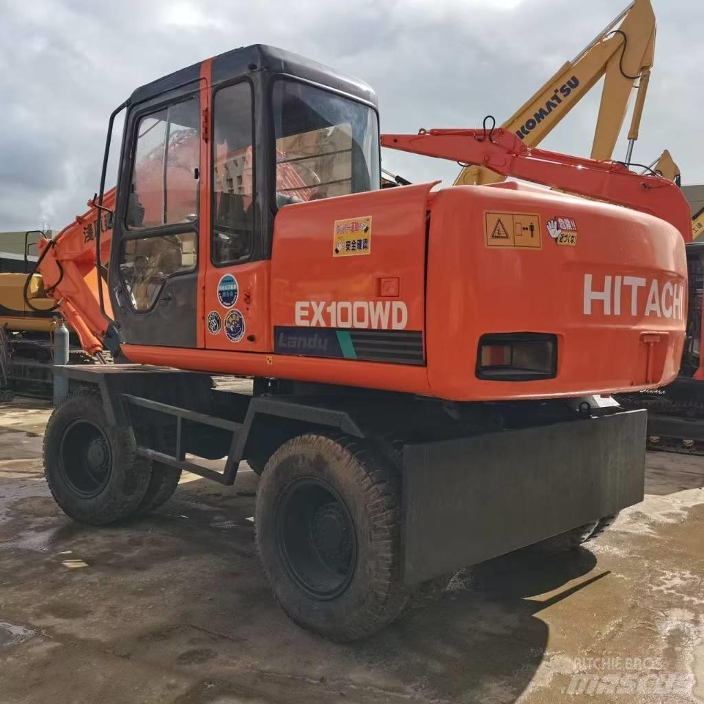 Hitachi EX 100 W D ホイール式油圧ショベル（パワーショベル・ユンボ・バックホー）