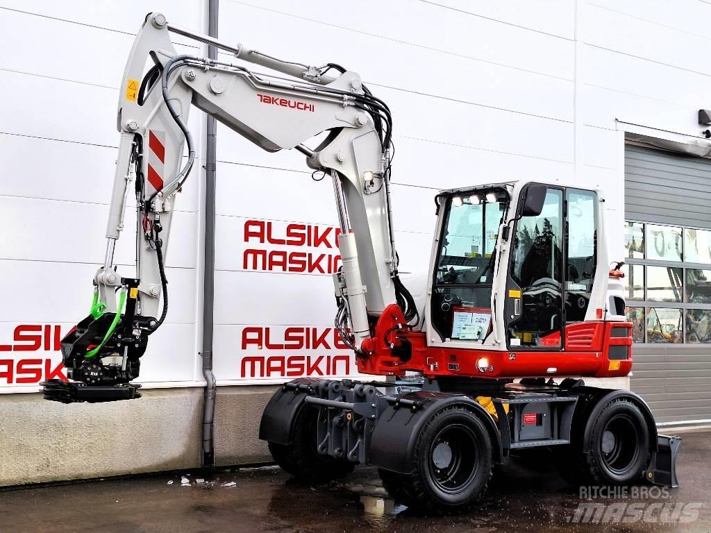 Takeuchi TB 395 W ホイール式油圧ショベル（パワーショベル・ユンボ・バックホー）