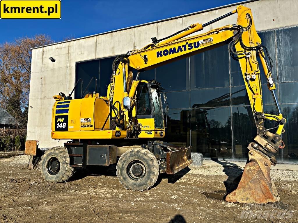 Komatsu PW148 ホイール式油圧ショベル（パワーショベル・ユンボ・バックホー）