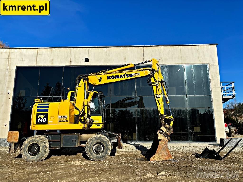 Komatsu PW148 ホイール式油圧ショベル（パワーショベル・ユンボ・バックホー）