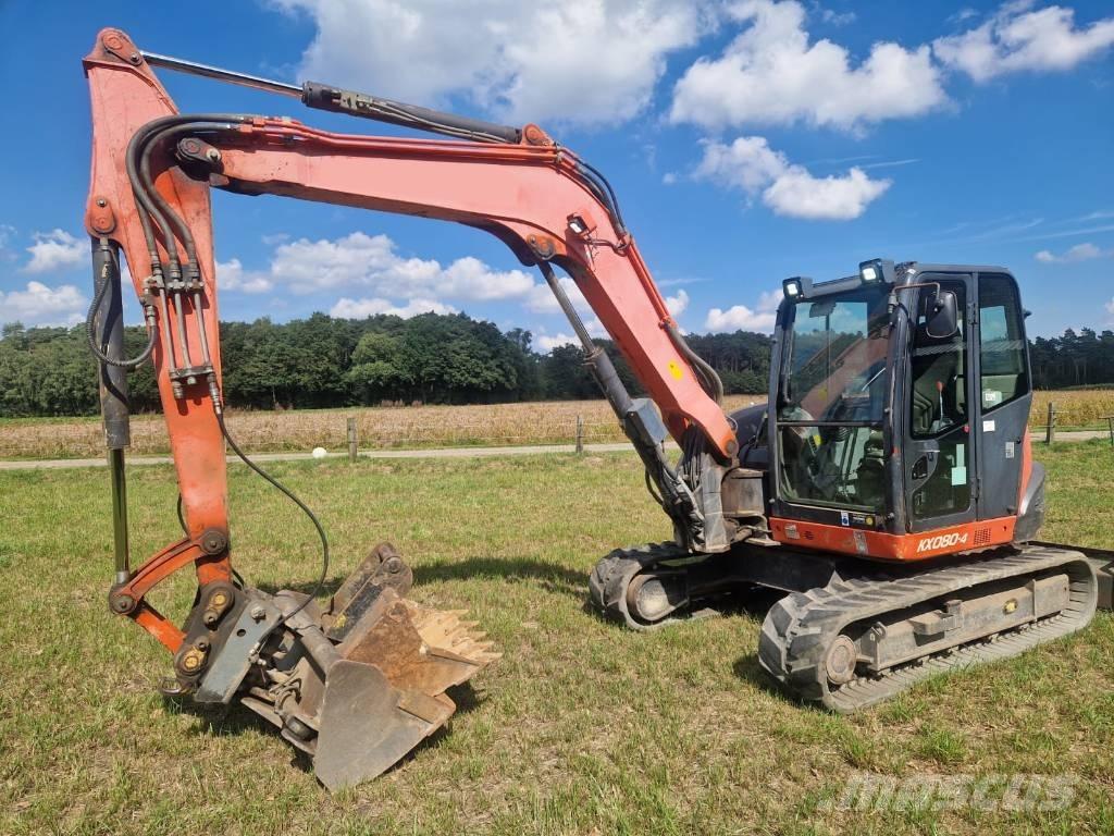 Kubota KX 080-4 中型油圧ショベル 7ｔ-12ｔ（ユンボ・パワーショベル・バックホー）