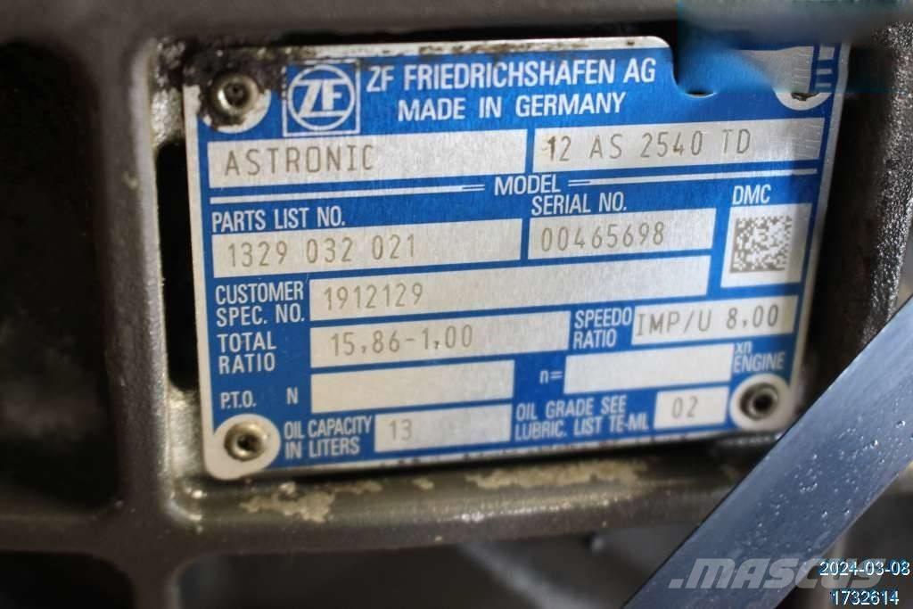 DAF XF 510 ギアボックス