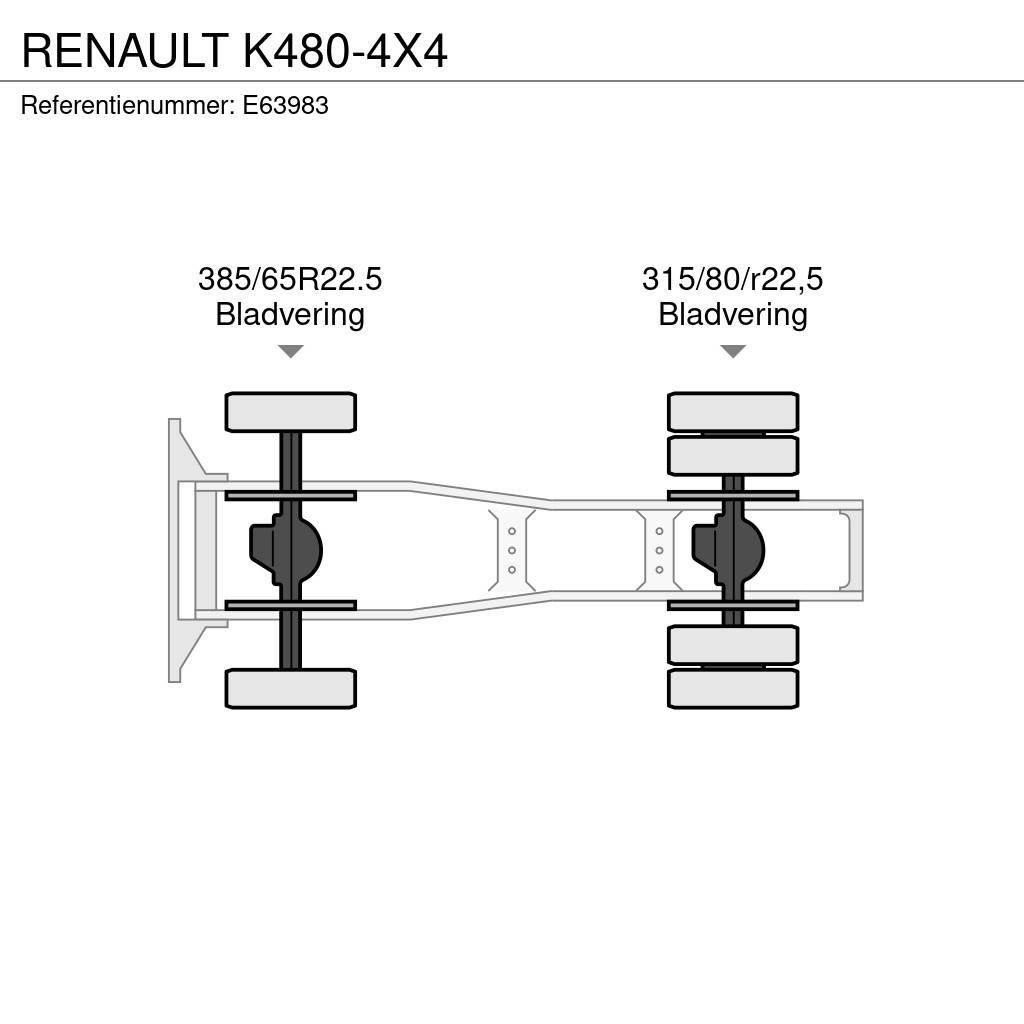 Renault K480-4X4 中古トラクターヘッド | トレーラーヘッド