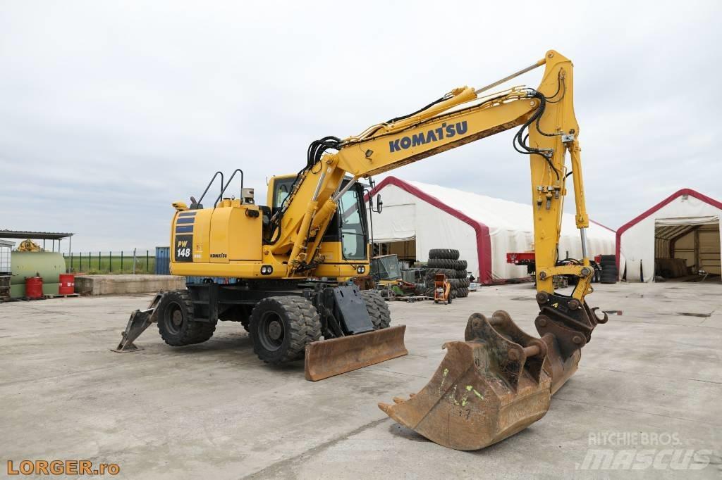 Komatsu PW 148-10 ホイール式油圧ショベル（パワーショベル・ユンボ・バックホー）