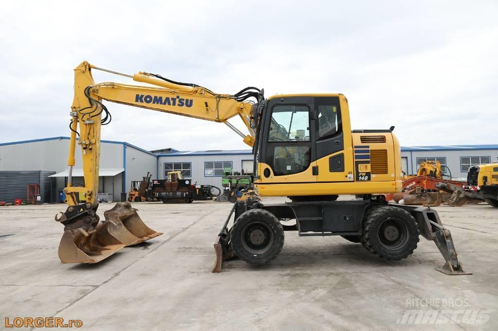 Komatsu PW 148-10 ホイール式油圧ショベル（パワーショベル・ユンボ・バックホー）