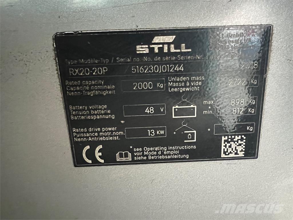 Still RX20-20P バッテリーフォークリフト