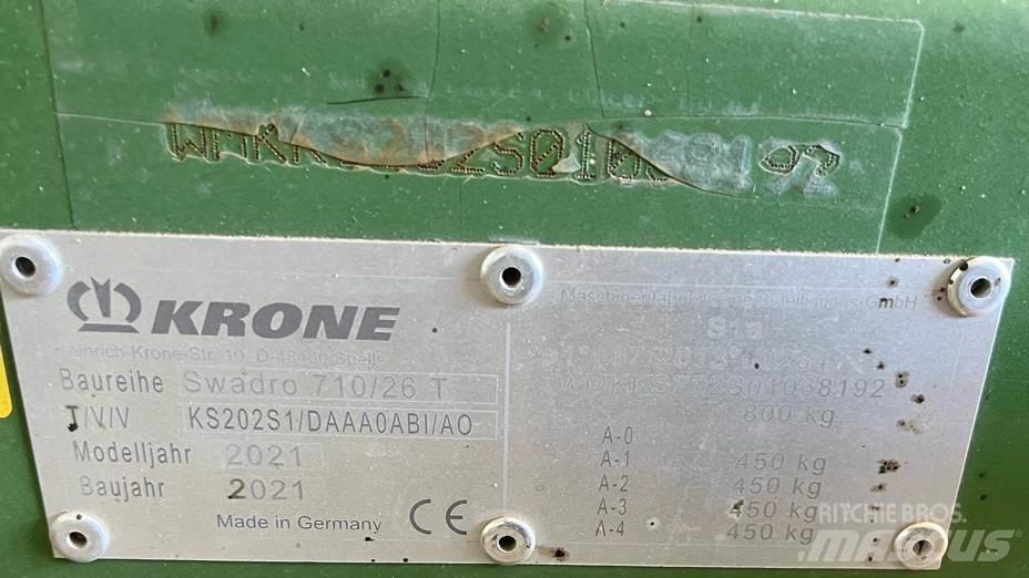 Krone 710/26T ウィンドローア/レーキ