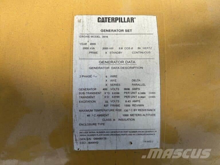 CAT SR4 - 827 frame その他の発電機