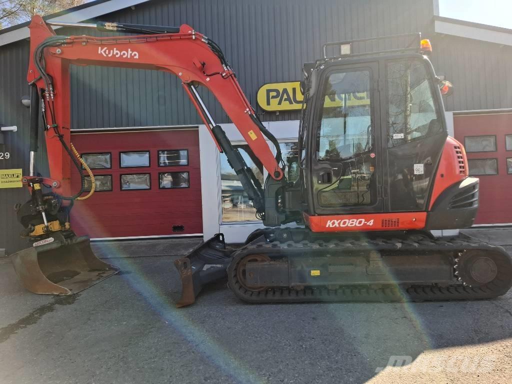 Kubota KX 080-4 中型油圧ショベル 7ｔ-12ｔ（ユンボ・パワーショベル・バックホー）