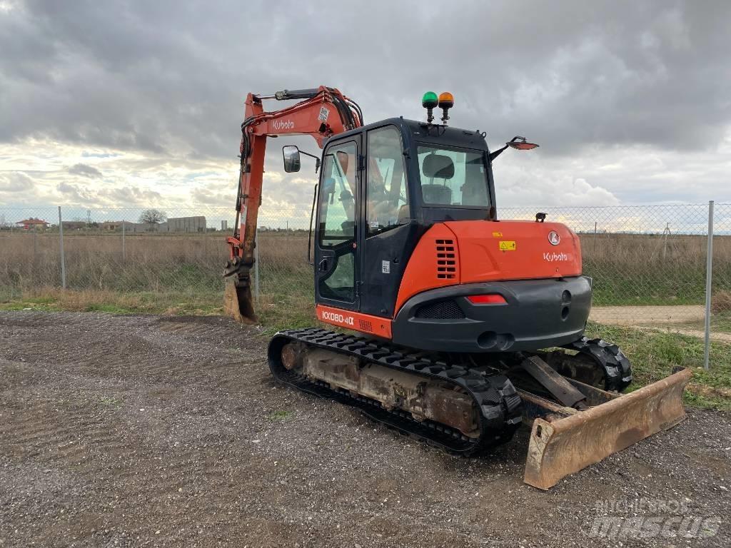 Kubota KX 080-4 中型油圧ショベル 7ｔ-12ｔ（ユンボ・パワーショベル・バックホー）