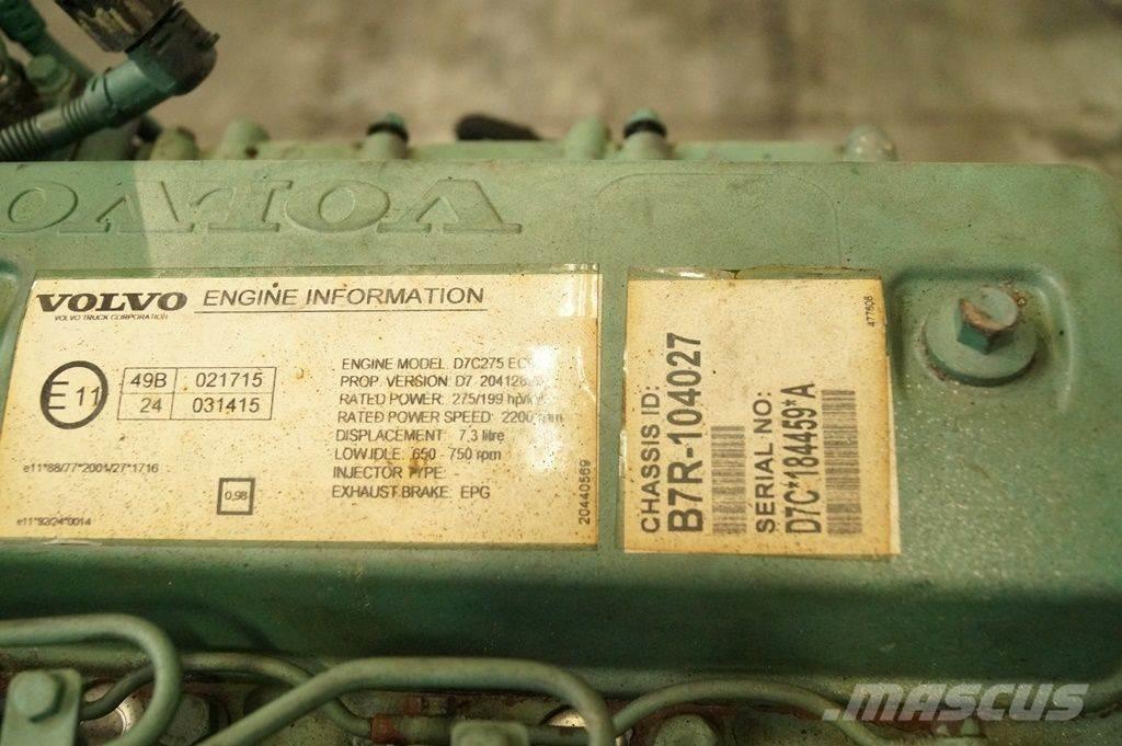 Volvo D7C USED エンジン
