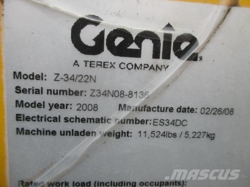 Genie Z 34/22 N ブームリフト　屈伸型