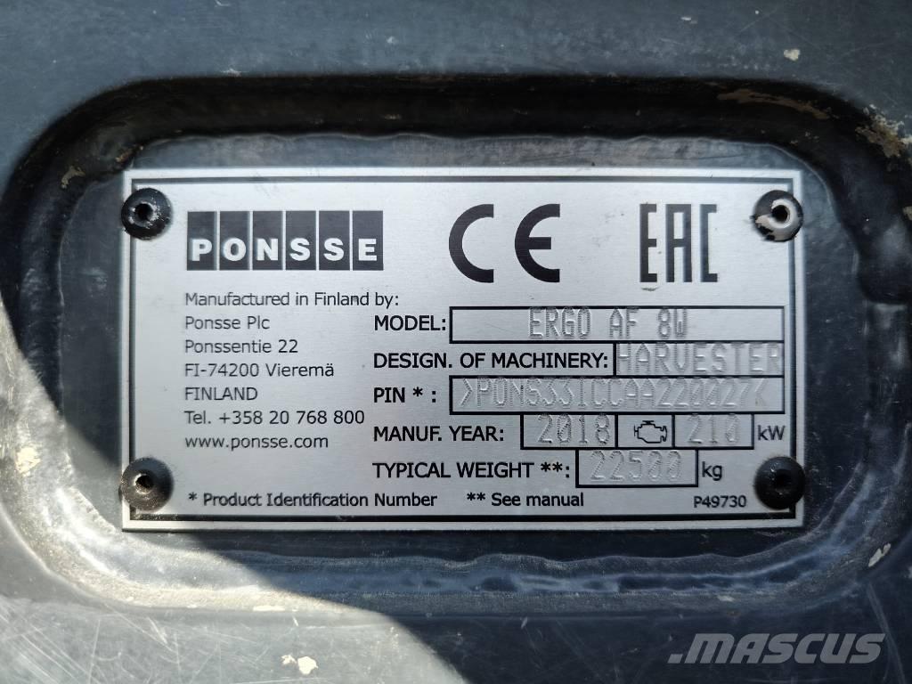 Ponsse Ergo AF 8W ハーベスター