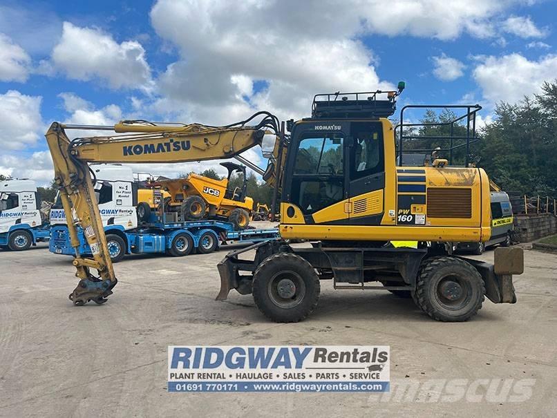 Komatsu PW 160 ホイール式油圧ショベル（パワーショベル・ユンボ・バックホー）