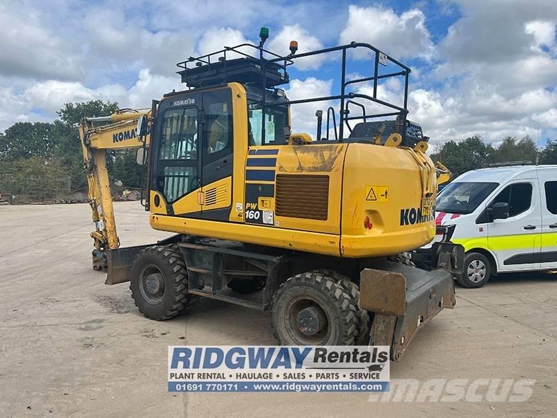 Komatsu PW 160 ホイール式油圧ショベル（パワーショベル・ユンボ・バックホー）