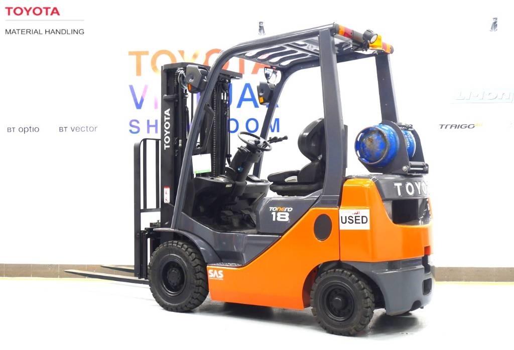 Toyota 02-8FGF18 LPGフォークリフト