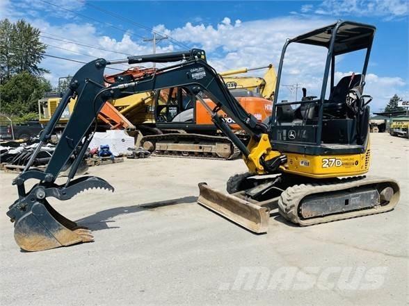 John Deere 27D ミニ油圧ショベル 7t以下（ミニユンボ・ミニディガー）