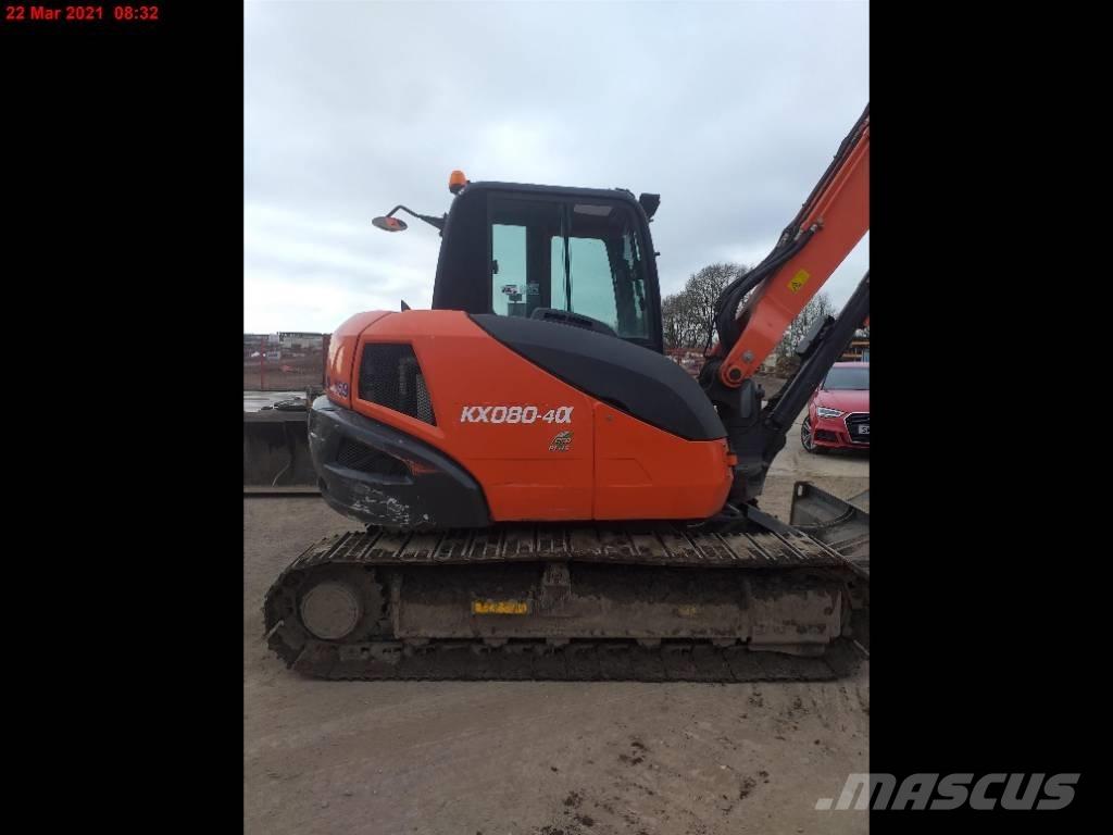 Kubota KX 080-4 中型油圧ショベル 7ｔ-12ｔ（ユンボ・パワーショベル・バックホー）