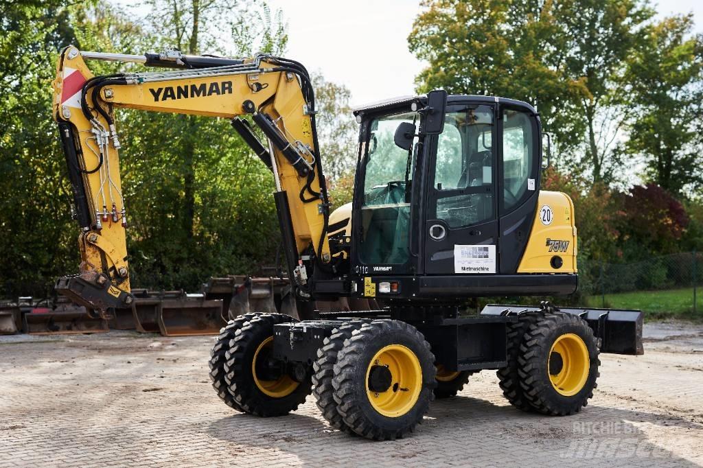 Yanmar B 75 W ホイール式油圧ショベル（パワーショベル・ユンボ・バックホー）
