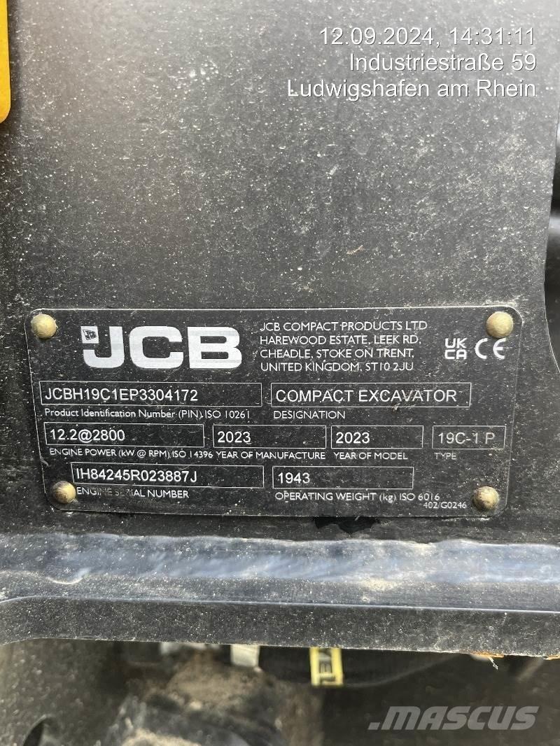 JCB 19C-1 ミニ油圧ショベル 7t以下（ミニユンボ・ミニディガー）