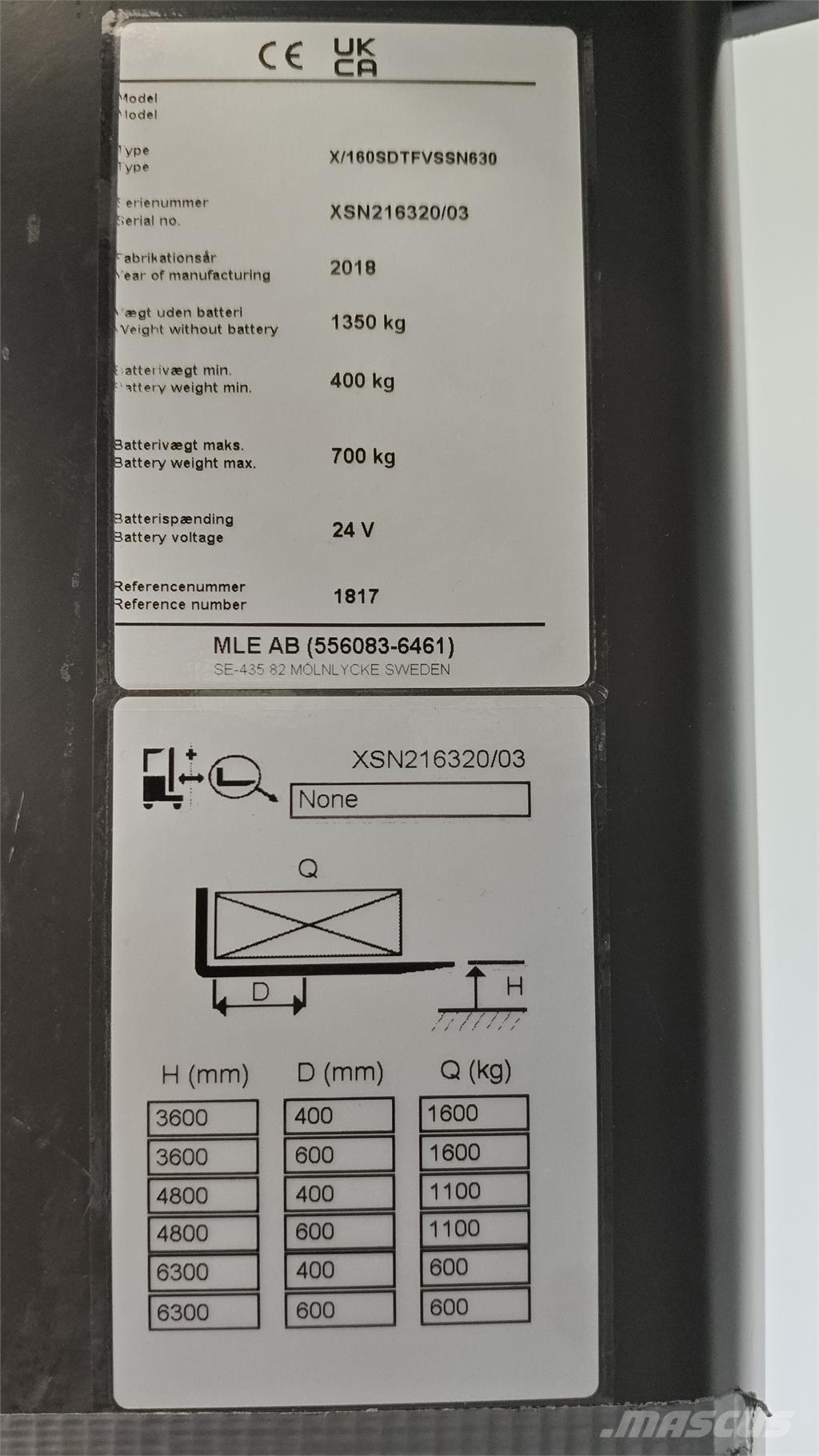 Atlet XSN160E 自走式スタッカー