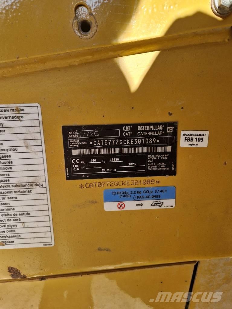CAT 772 G リジットフレーム式ダンプトラック