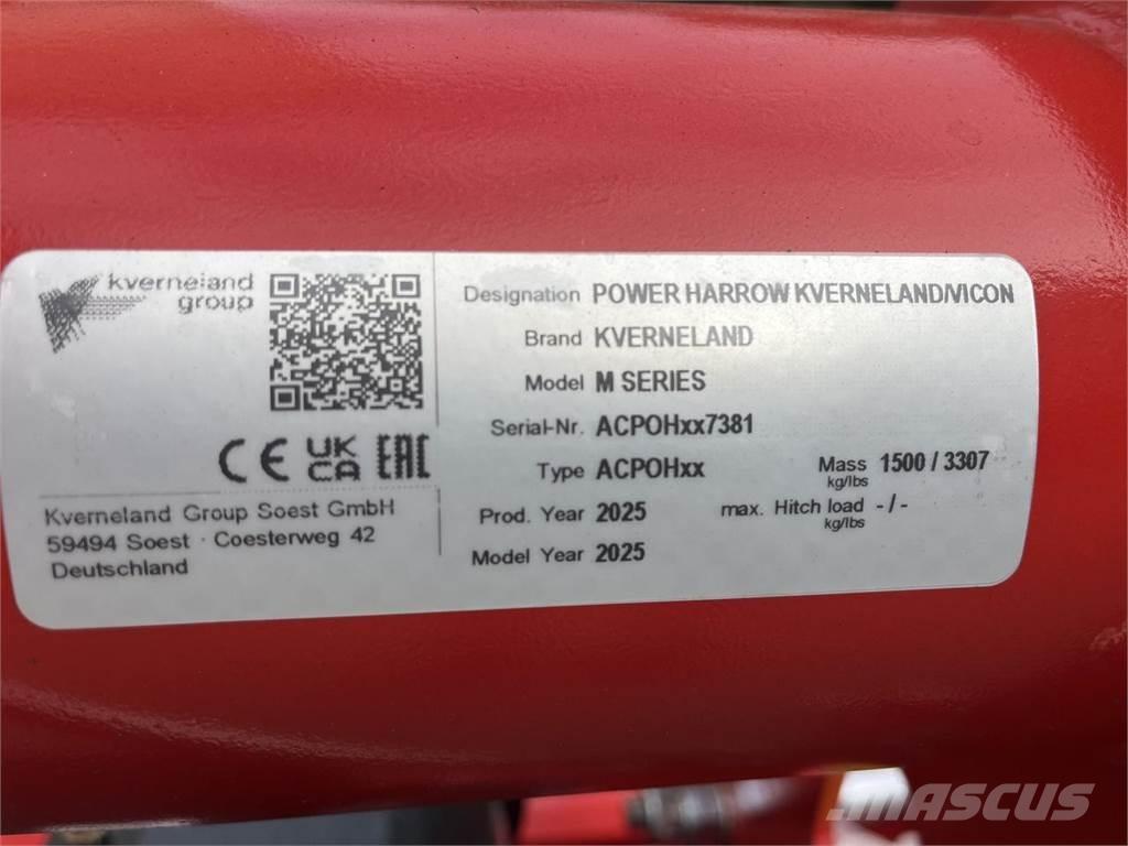 Kverneland M serie パワーハローとロータリーハロー