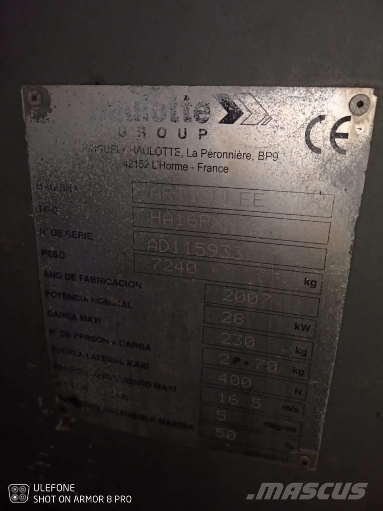 Haulotte HA 16 PX NT ブームリフト　屈伸型