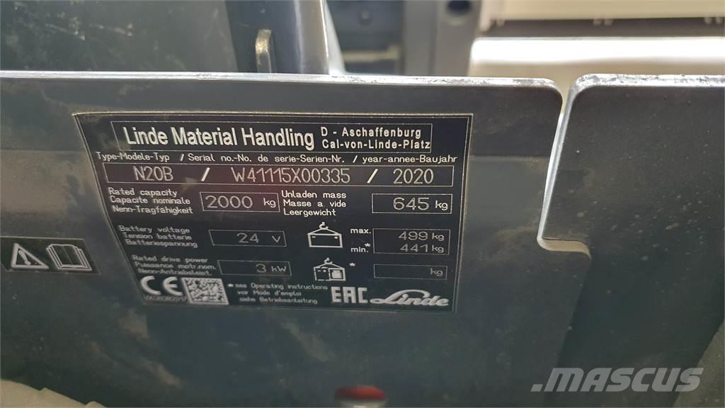 Linde N20B 低型オーダーピッカー