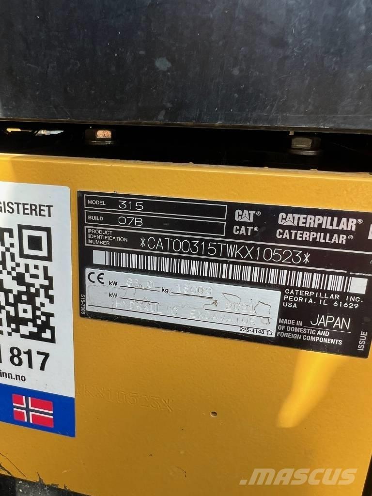 CAT 315 大型油圧ショベル12t以上（パワーショベル・ユンボ）