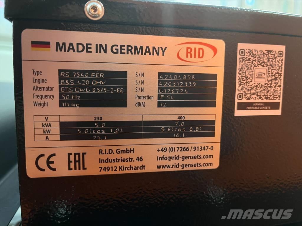  RID RS ガソリン発電機