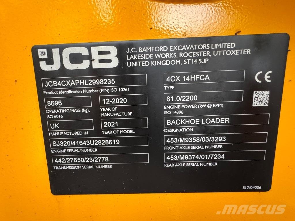 JCB 4 CX 14 バックホーローダー