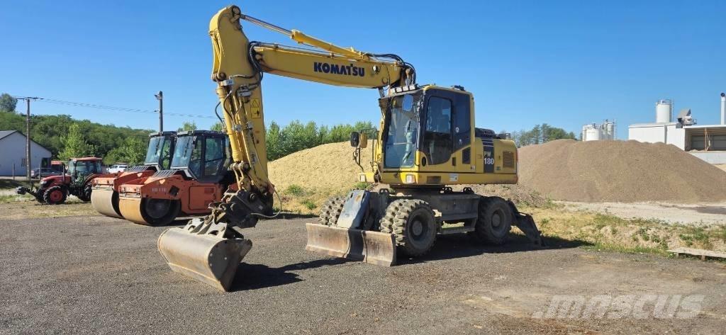 Komatsu PW 180-7EO ホイール式油圧ショベル（パワーショベル・ユンボ・バックホー）