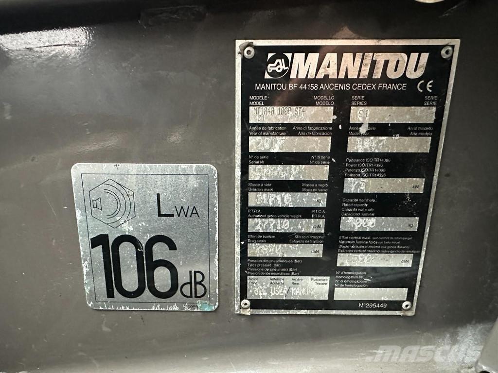 Manitou MT 1840 テレスコーピックハンドラー