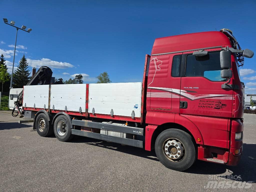 MAN TGA 26.480 クレーントラック、ユニック車