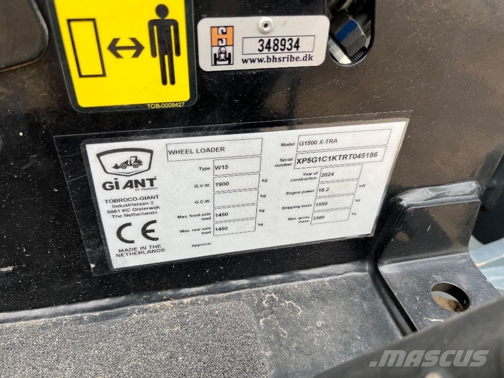 GiANT G 1500 X-tra ホイールローダー・タイヤショベル