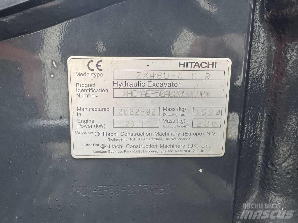 Hitachi ZX 48 U-6 ミニ油圧ショベル 7t以下（ミニユンボ・ミニディガー）
