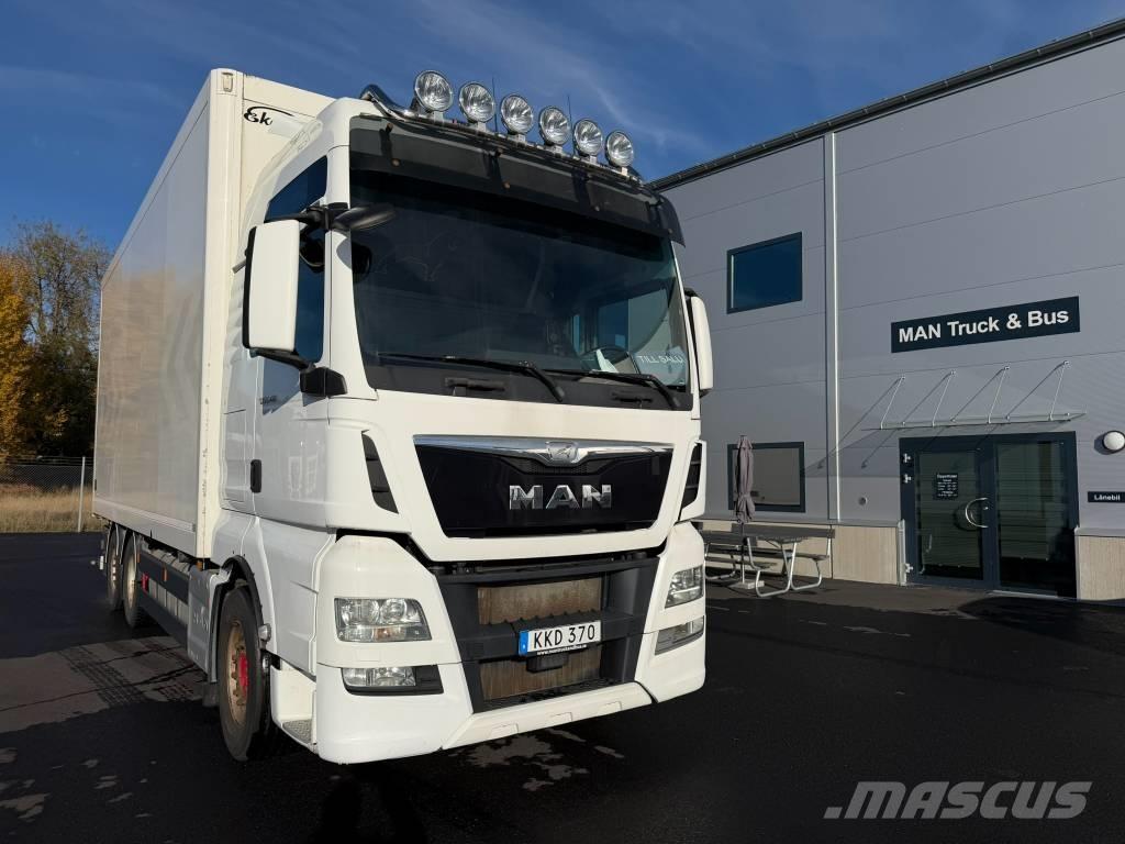 MAN TGX 26.480 6x2 ボックスボディー、ウイング、箱車