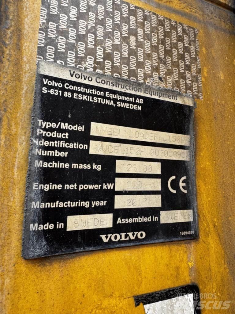 Volvo L150H ホイールローダー・タイヤショベル