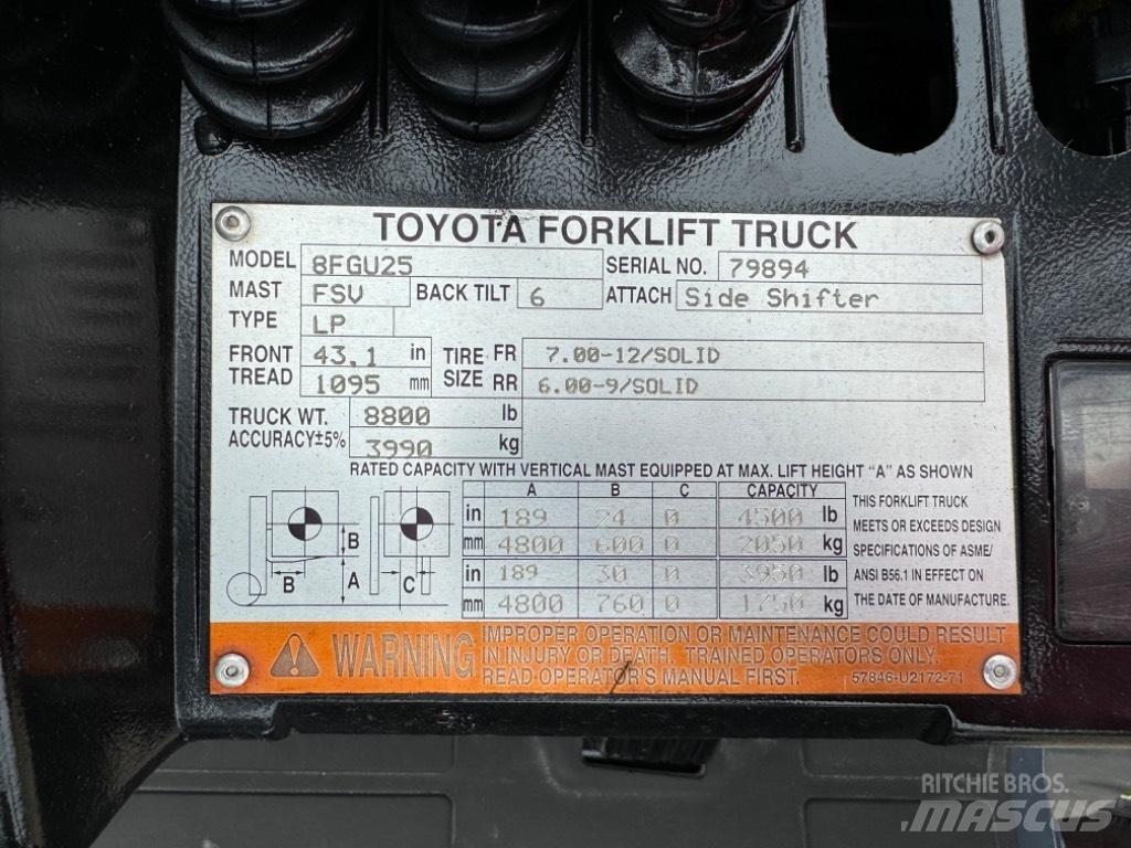Toyota 8 FG U 25 フォークリフト - その他