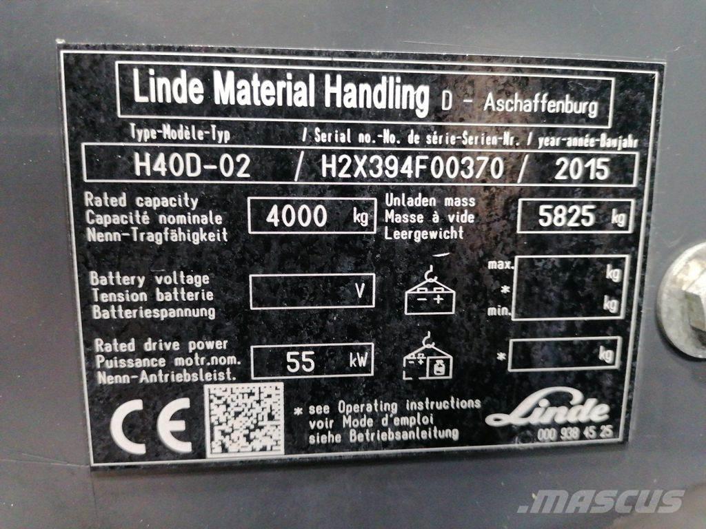 Linde H40D-02 ディーゼル・軽油