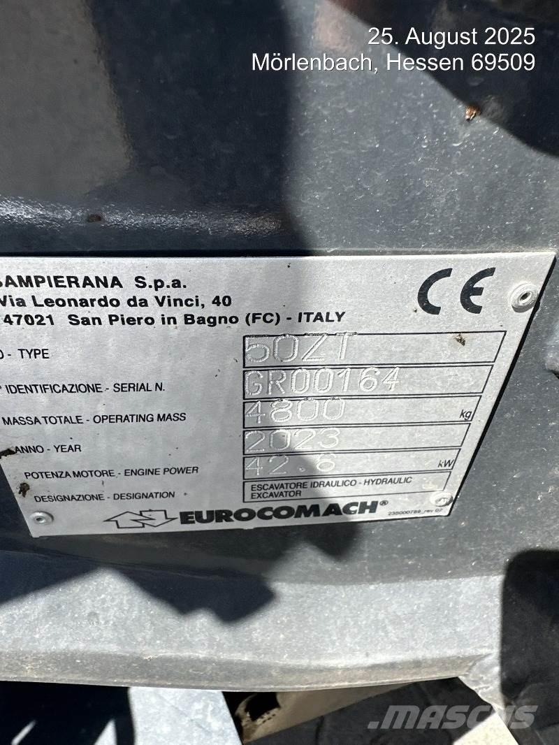 Eurocomach 50ZT ミニ油圧ショベル 7t以下（ミニユンボ・ミニディガー）
