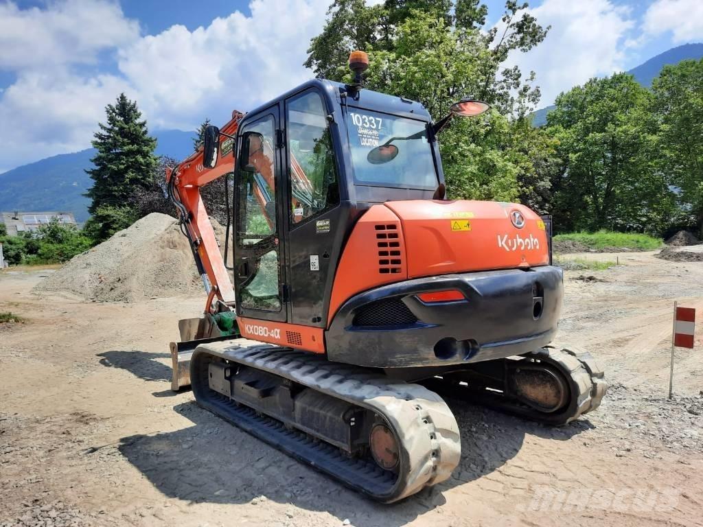 Kubota KX 080-4 中型油圧ショベル 7ｔ-12ｔ（ユンボ・パワーショベル・バックホー）