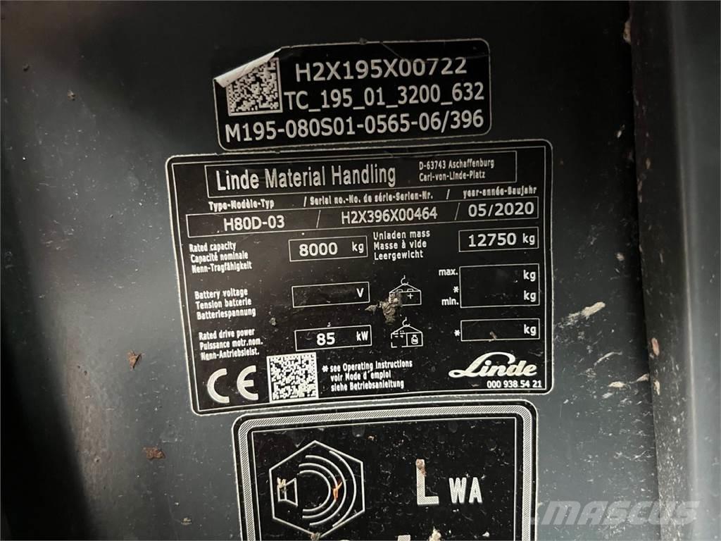 Linde H80D-03 ディーゼル・軽油