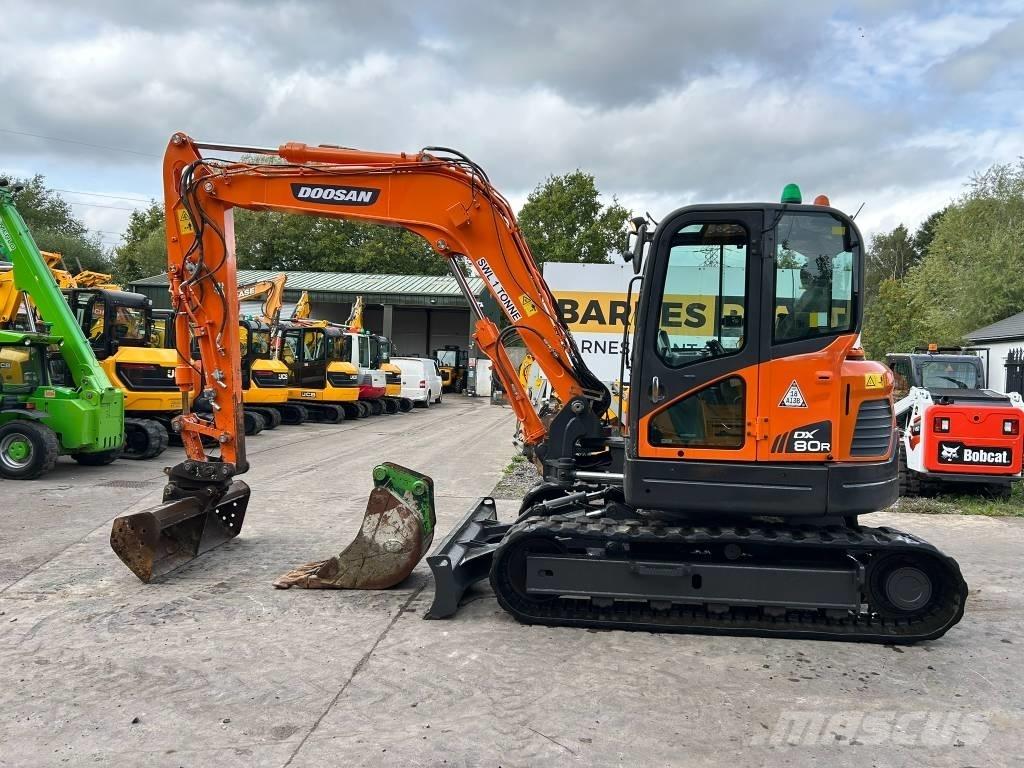 Doosan DX 80 R 中型油圧ショベル 7ｔ-12ｔ（ユンボ・パワーショベル・バックホー）